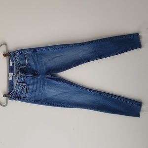 Frame Le Skinny Jeanne Mid Wash Raw Hem Mid Rise Jeans 26 (15)